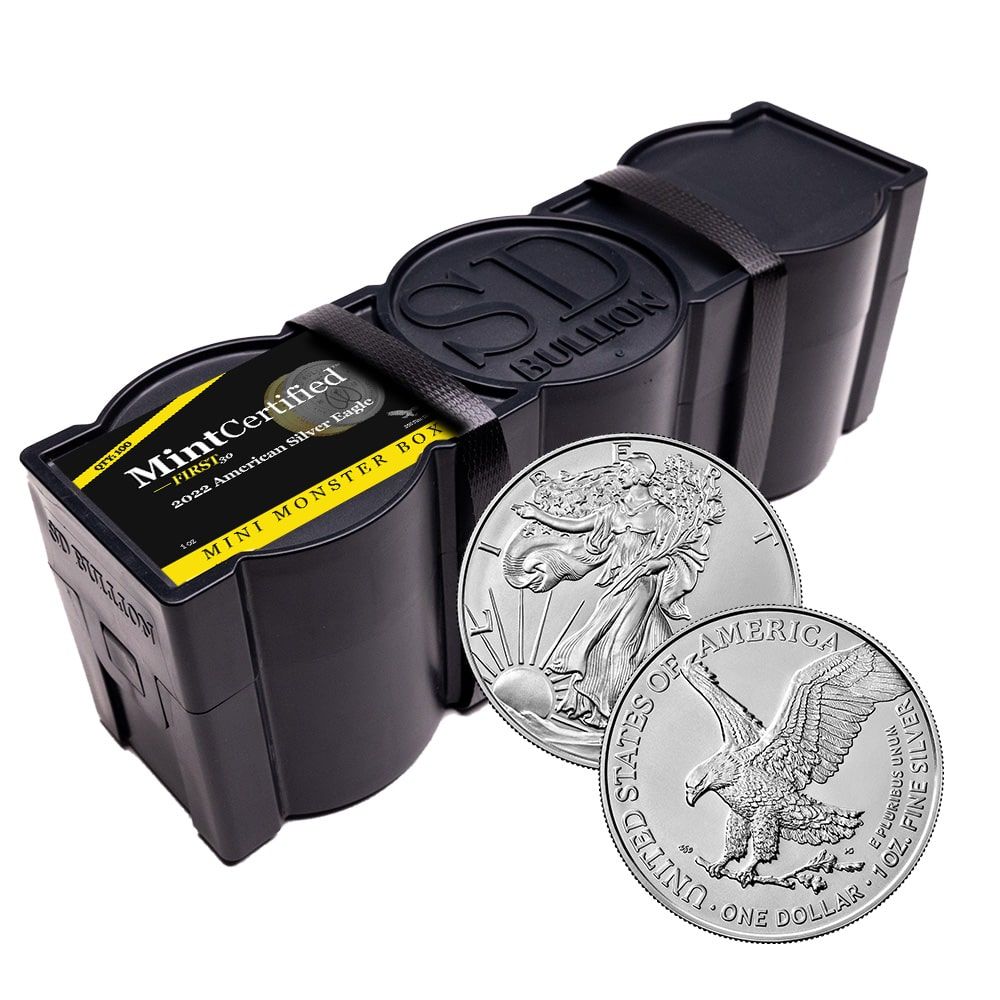 2022\u0020Silver\u0020Eagle\u0020Mini\u0020Monster\u0020Box\u0020\u002D\u0020MintCertified\u2122\u0020FIRST30\u0020\u0028100\u0020Count\u0029