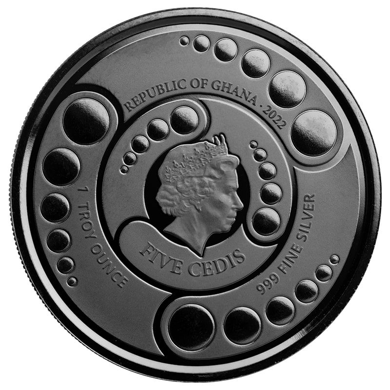Buy 2022 1 oz Ghana Alien Rhodium Plated Silver Coins | SD Bullion