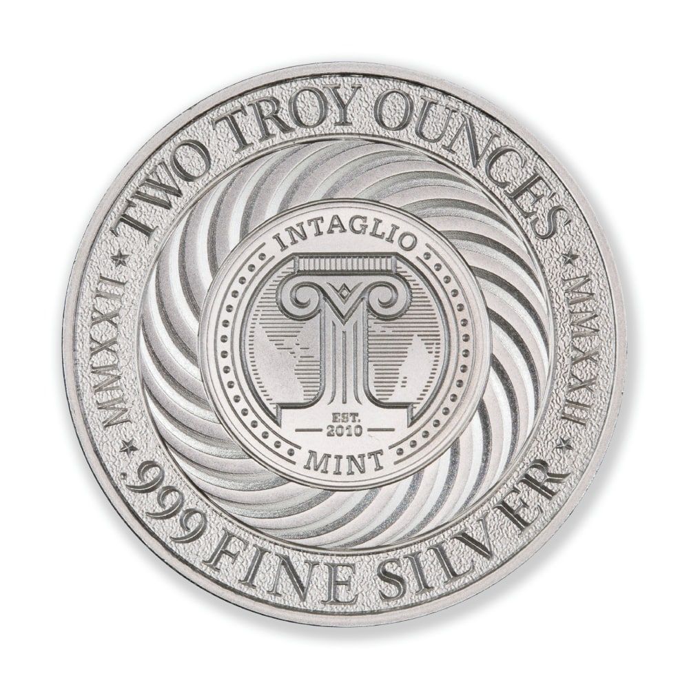 2 oz Intaglio Mint Screaming Eagle Silver Round - High Relief