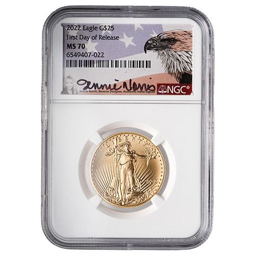 2022\u0020NGC\u0020MS\u002D70\u0020First\u0020Releases\u00201\u002F2\u0020oz\u0020American\u0020Gold\u0020Eagle\u0020Coin\u0020\u002D\u0020Jennie\u0020Norris\u0020Label