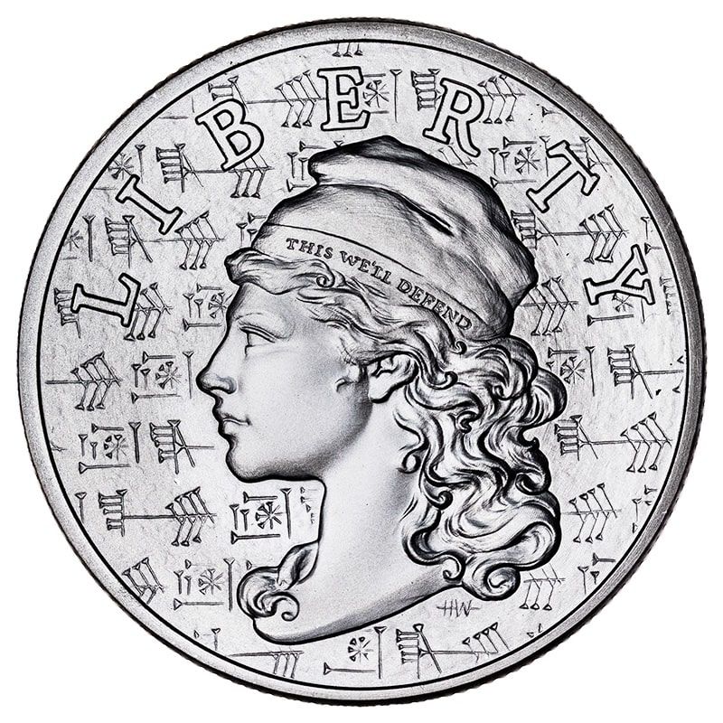 2022\u00202\u0020oz\u0020Ama\u002DGi\u0020Liberty\u0020High\u0020Relief\u0020Silver\u0020Round