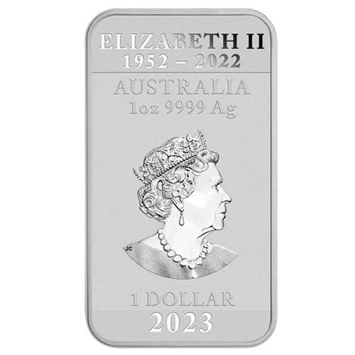 2023 1 oz Dragon Rectangular Silver Coin