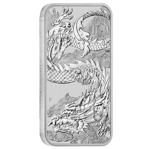 2023 1 oz Dragon Rectangular Silver Coin