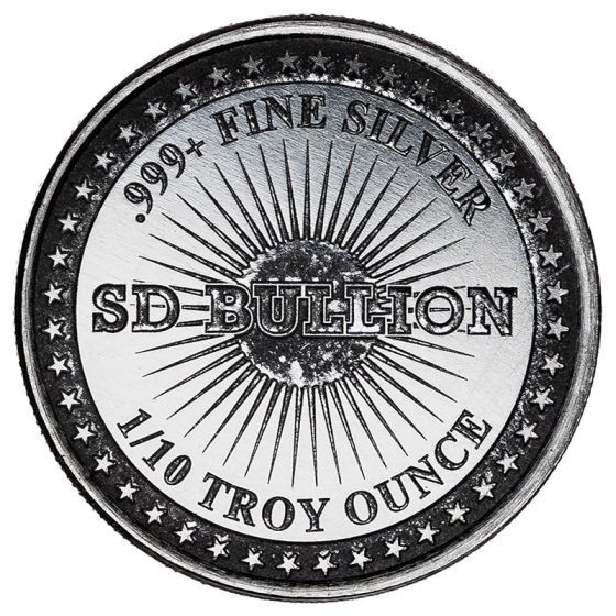 SD Bullion 1トロイオンス 銀貨 Buy 1 oz SD Bullion Divisible Silver Rounds - Exclusive Product