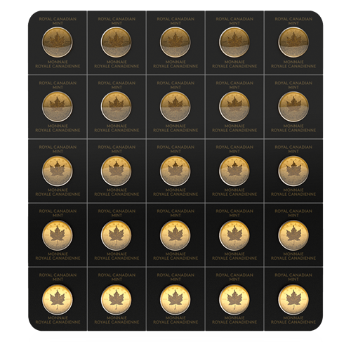 Buy 2023 25 x 1 Gram Canadian Gold Maplegram25 Coin Sheets