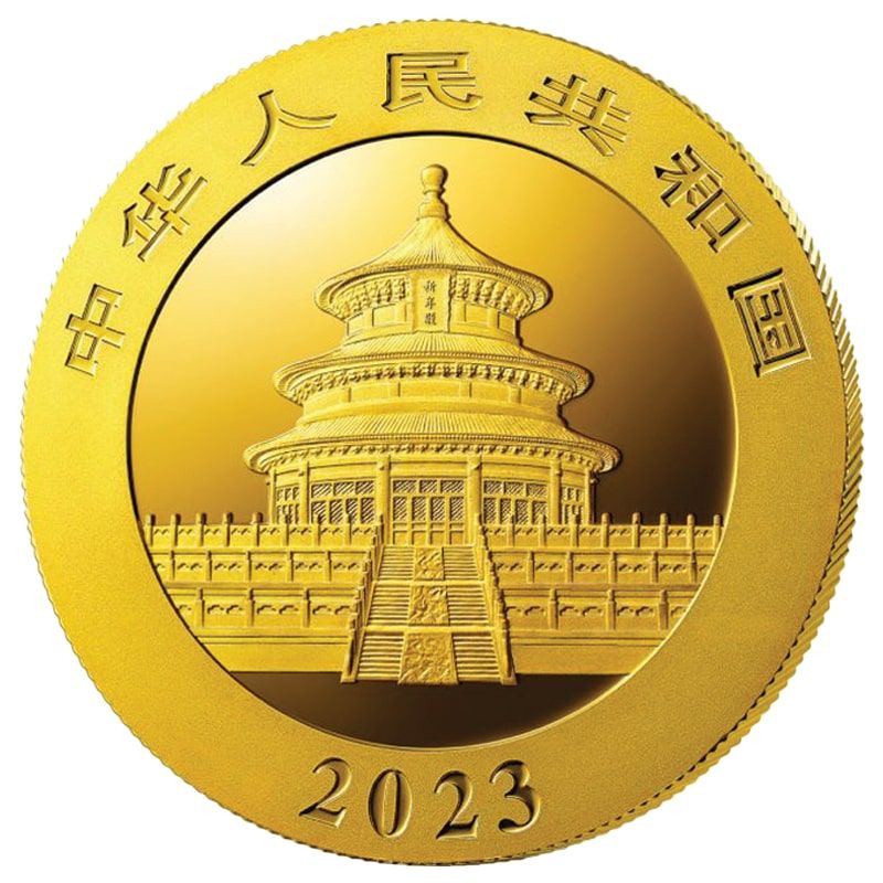 2023 30 Gram Chinese Gold Panda Coin BU
