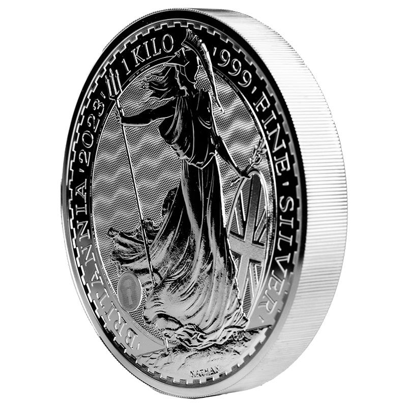 Buy 2023 1 Kilo British Silver Britannia Coins - SD Bullion