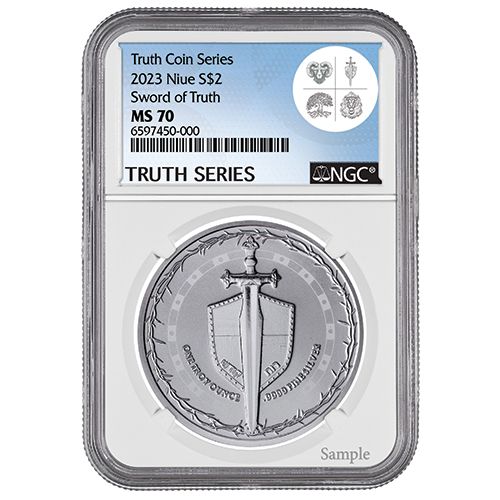 2023\u00201\u0020oz\u0020NGC\u0020MS\u002D70\u0020Sword\u0020of\u0020Truth\u0020Silver\u0020Coin