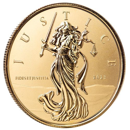 2023 1 oz Lady Justice Gold Coin