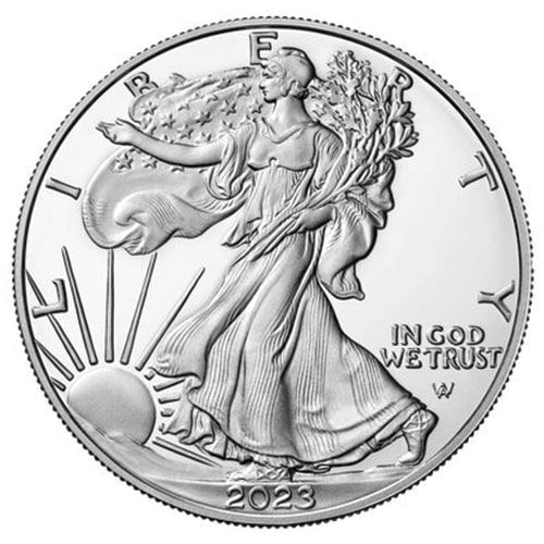 2023 1 oz American Silver Eagle Proof Coin w/Box & COA