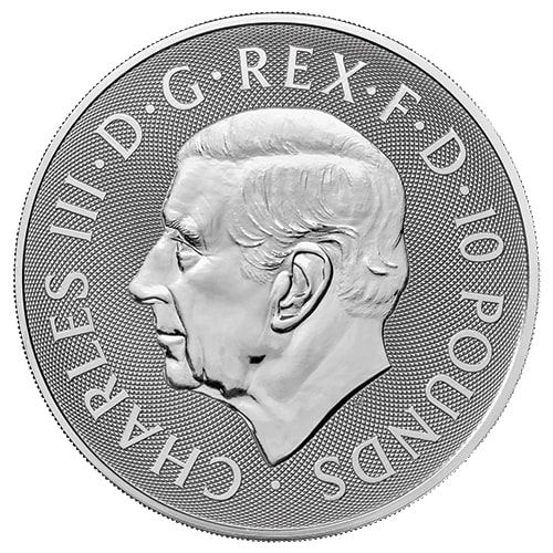 2023 10 oz Tudor Beast Bull of Clarence Silver Coin