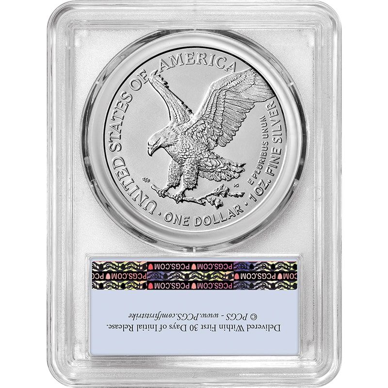 2023 PCGS MS-70 First Strike 1 oz American Eagle Silver Coin