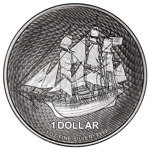 2023\u00201\u0020oz\u0020HMS\u0020Bounty\u0020Silver\u0020Coin\u0020