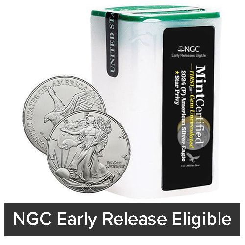2024-(P) Star Privy NGC SD Bullion MintCertified™ FIRST30™  Silver Eagle | Sealed Tube of 20 1 oz Coins