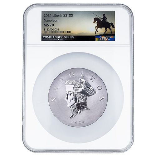 Buy NGC MS-70 2024 5 oz Napoleon Silver Coin - Commander Series