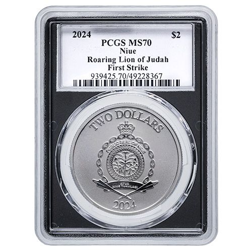 Buy PCGS MS-70 Black Core 2024 1 oz Roaring Lion Silver