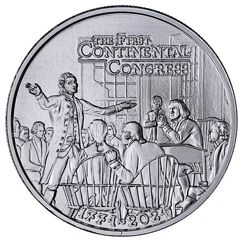2024\u00201\u0020oz\u0020First\u0020Continental\u0020Congress\u0020Proof\u0020Silver\u0020Coin