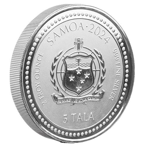 2024 2 oz Samoa Silver Dragon Coin