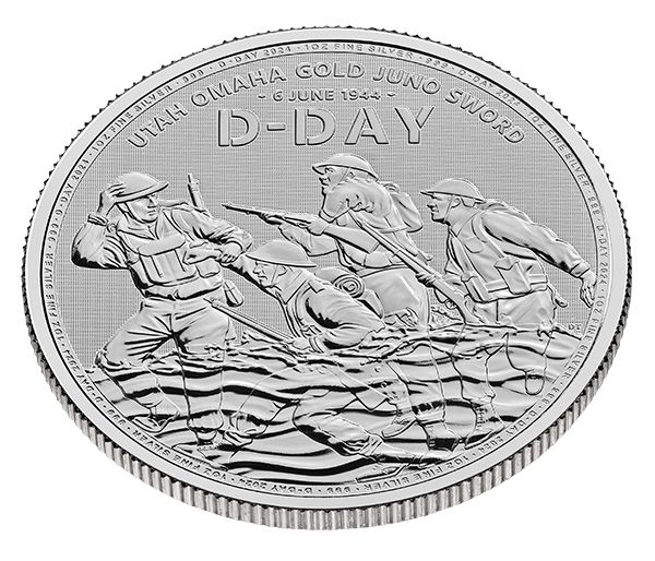 2024 1 oz D-Day Silver Coin - 80th Anniversary 