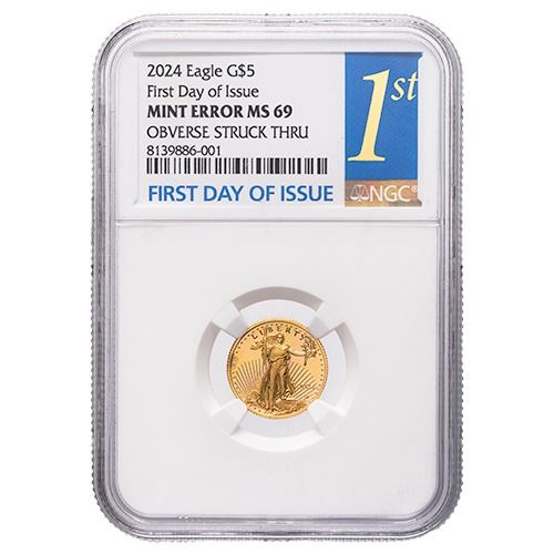 2024\u0020NGC\u0020MS\u002D69\u0020First\u0020Day\u0020of\u0020Issue\u0020Mint\u0020Obverse\u0020Error\u00201\u002F10\u0020oz\u0020American\u0020Gold\u0020Eagle\u0020Coin