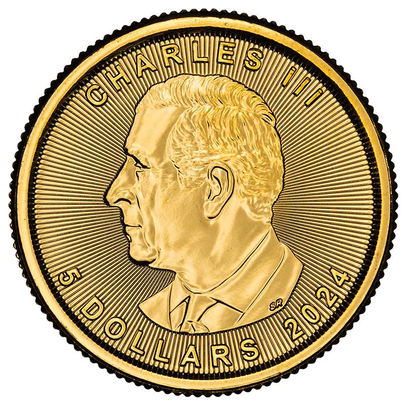 Buy 2024 1/10 oz Canadian Gold Maple Leaf Coin - Polar Bear Privy