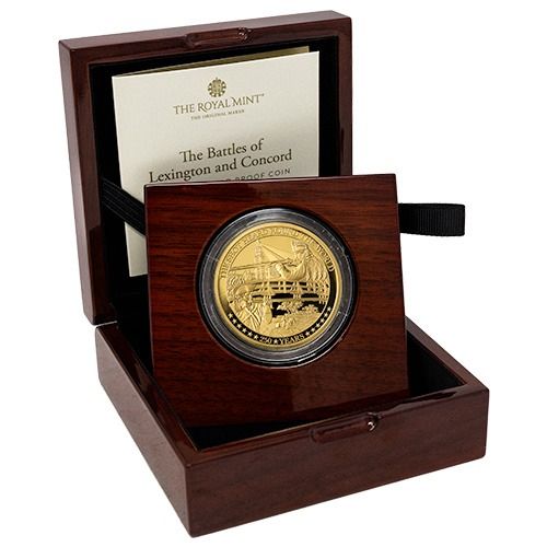アパルトモン購入　RUPERT SANDERSON ゴールド　35 2/1 Buy 2025 2 oz The Battles of Lexington and Concord Proof