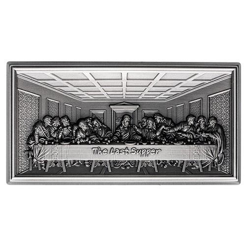2025\u00202\u0020oz\u0020The\u0020Last\u0020Supper\u0020Antiqued\u0020Ultra\u0020High\u0020Relief\u0020Stacker\u0020Silver\u0020Bar