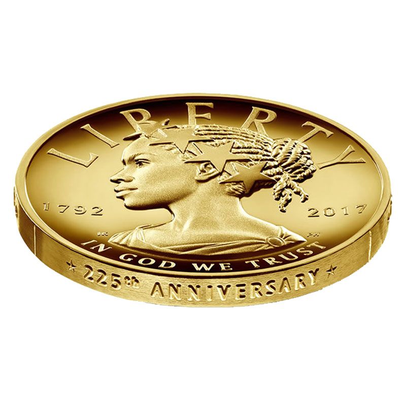 2017-W 1 oz American Liberty Gold High Relief Proof Coin - US Mint 225th Anniversary w/Box & COA