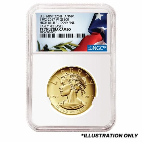 NGC\u0020PF\u002D70\u00202017\u0020Gold\u0020High\u0020Relief\u0020American\u0020Liberty\u0020Coin\u0020\u002D\u0020Random\u0020Label\u0020and\u0020Core