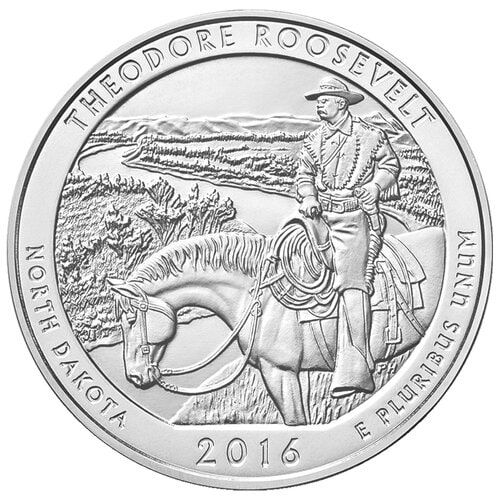 2016\u0020Theodore\u0020Roosevelt\u0020ATB\u00205\u0020oz\u0020Burnished\u0020Silver\u0020Coin\u0020\u002D\u0020America\u0020The\u0020Beautiful
