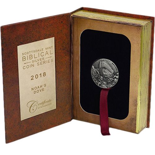 2018 2 oz Noah’s Dove Biblical Silver Coin Series