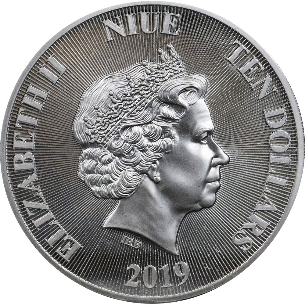2019 5 oz Roaring Lion Silver Coin - High Relief (First Ever)