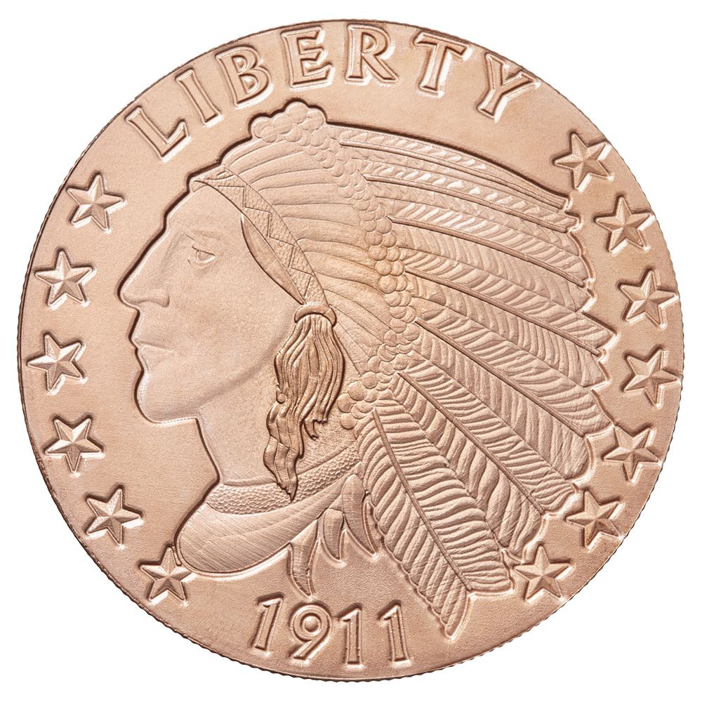 Incuse\u0020Indian\u00201\u0020oz\u0020Copper\u0020Round\u0020\u002D\u0020Osborne\u0020Mint
