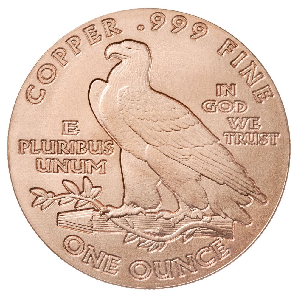 Buy Incuse Indian 1 oz Copper Round - Osborne Mint | SD Bullion