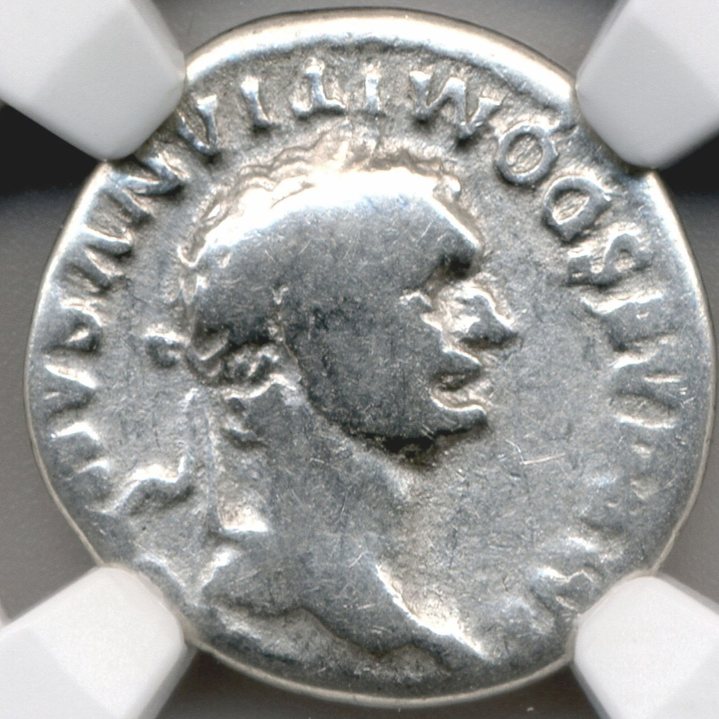 Twelve Caesars Domitian AR Denarius AD 81-96 | NGC VG
