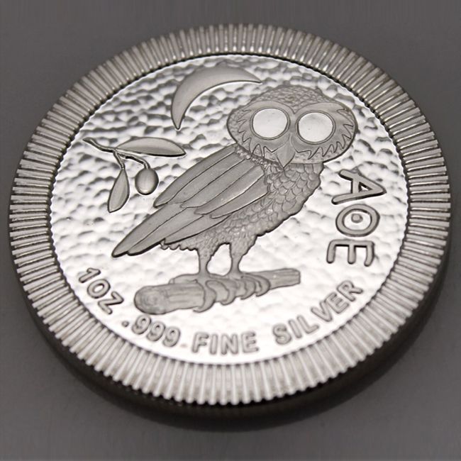 2017 Niue Athenian Owl Stackable Silver Coin 1 oz