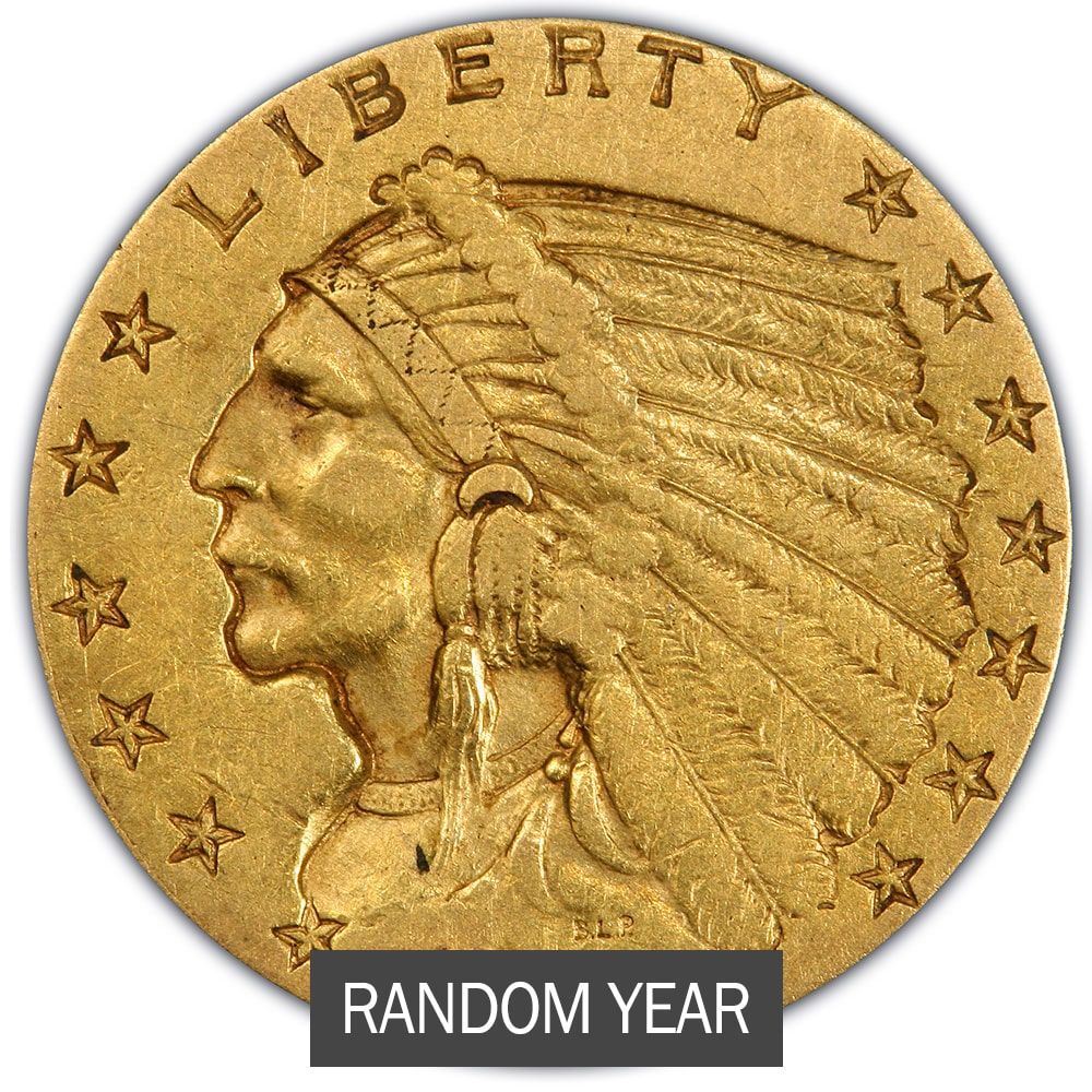 \u00242.50\u0020Indian\u0020Quarter\u0020Eagle\u0020Gold\u0020Coin\u0020\u0028VF\u0029\u0020\u002D\u0020Random\u0020Year