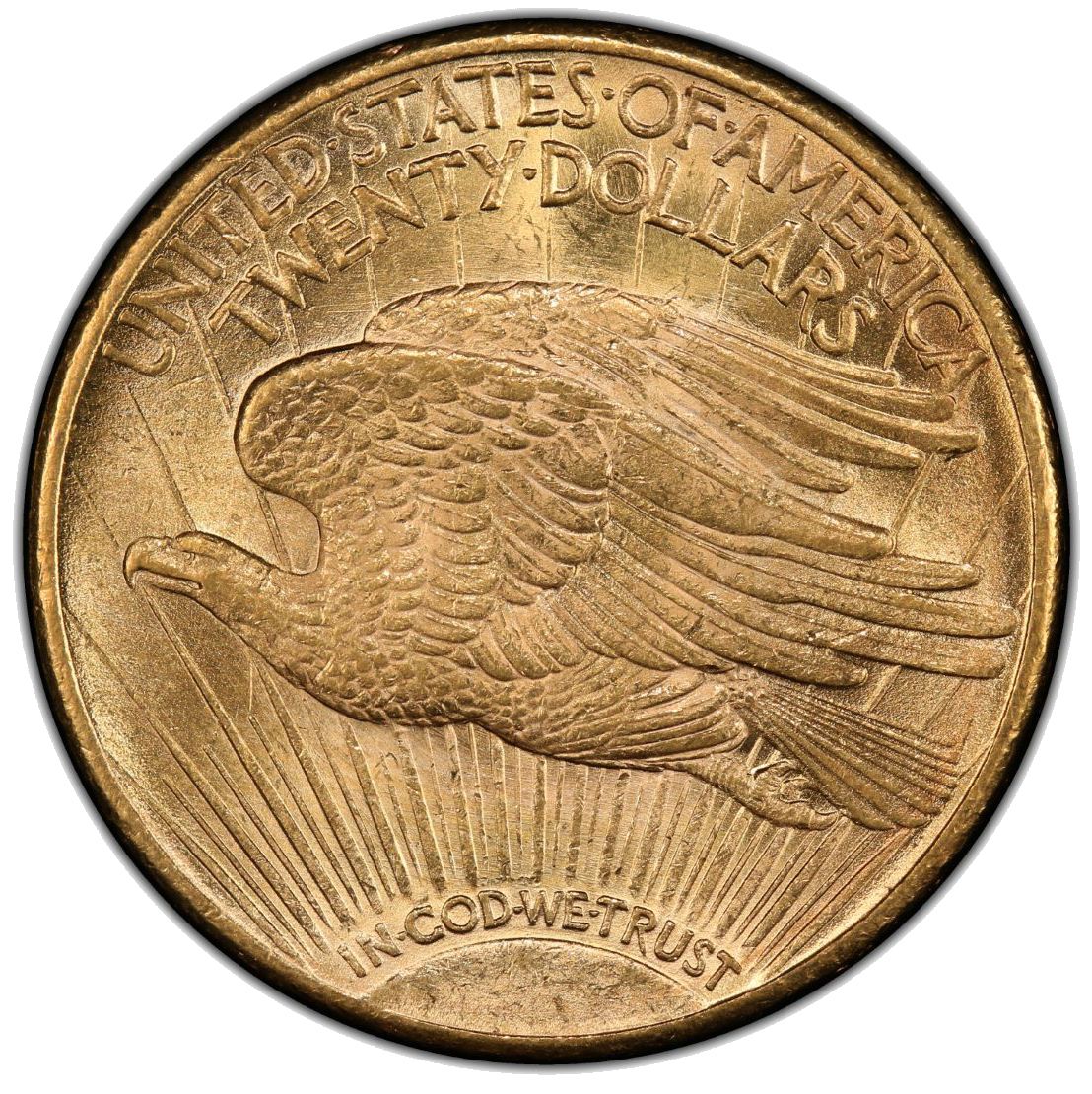 $20 MS-63 St. Gaudens Double Eagle Gold Coin (NGC or PCGS) - Random Year