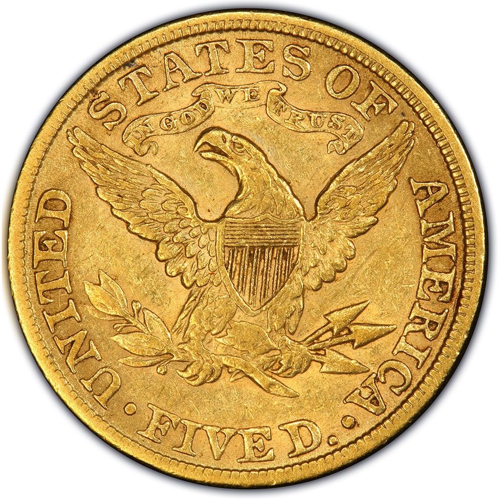 $5 US Mint Liberty Head Eagle Gold Coin | SD Bullion