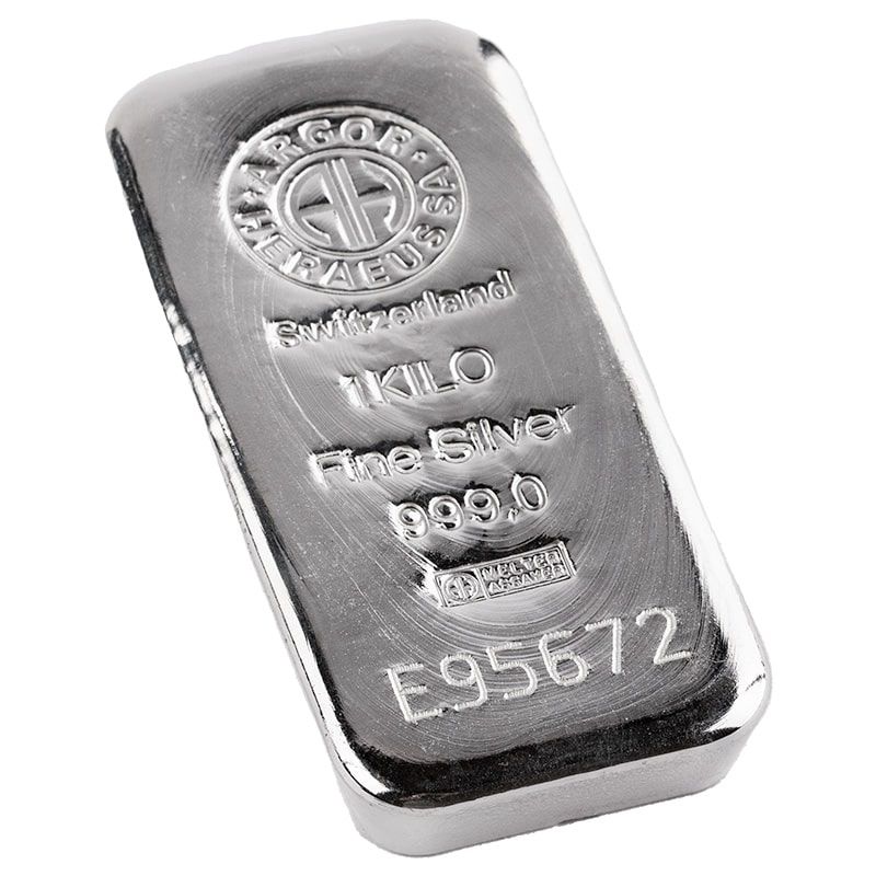1 Kilo Argor-Heraeus Silver Bar