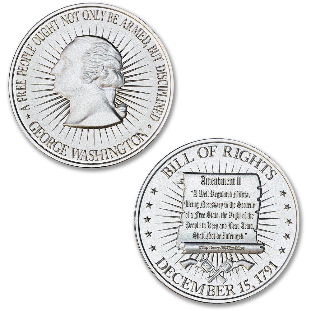 Buy 1 oz Bill of Rights Silver Round | SD Bullion