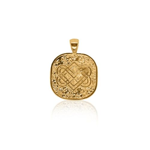 Gold\u0020Celtic\u0020Love\u0020Knot\u0020Pendant\u0020\u002D\u0020SD24K