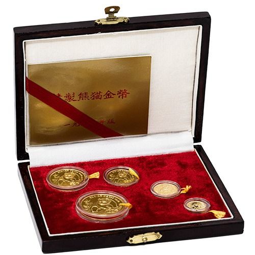 Chinese\u0020Panda\u0020Gold\u0020Coin\u00205\u002DCoin\u0020Proof\u0020Set\u0020with\u0020Box\u0020and\u0020COA\u0020\u002D\u0020Random\u0020Year