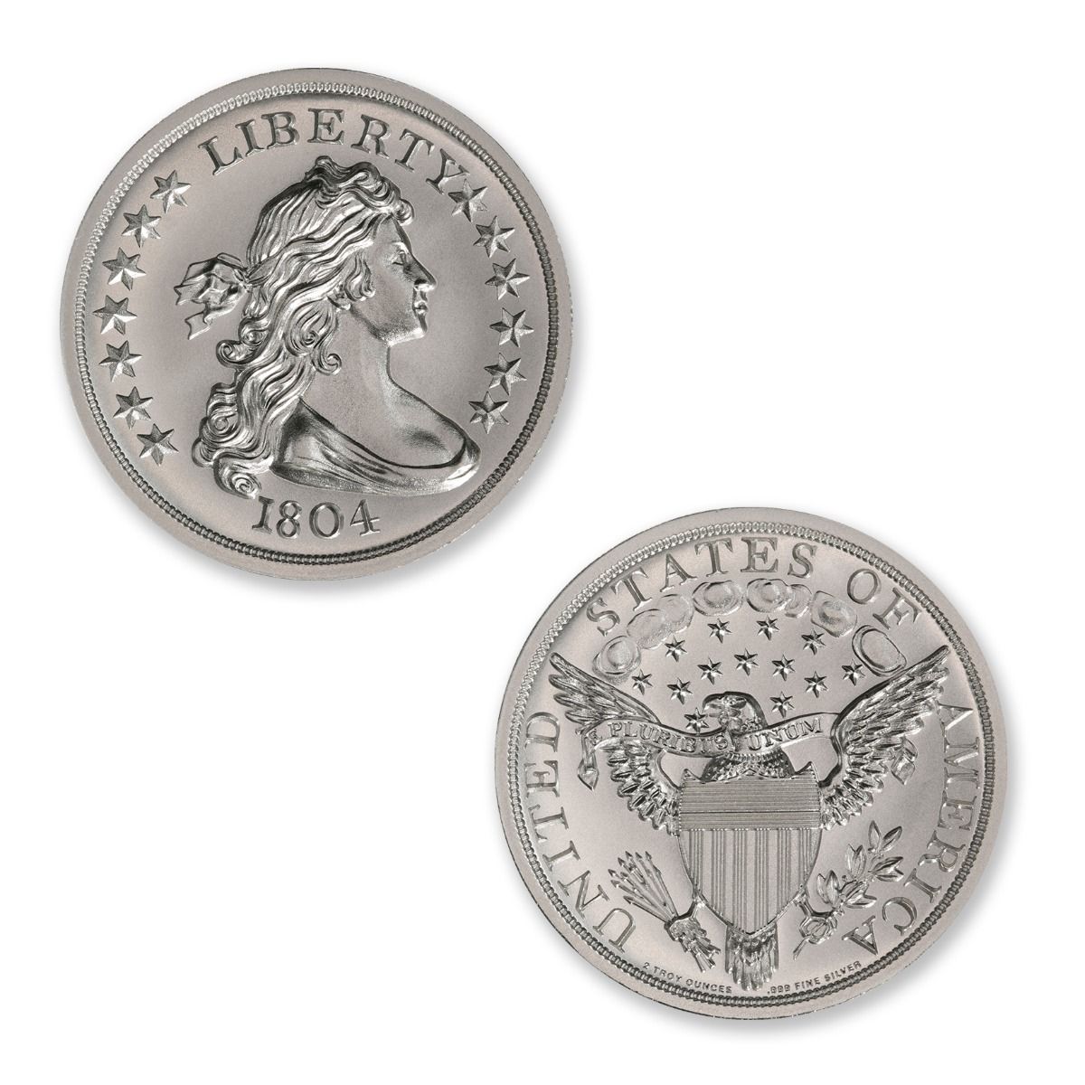 2 oz 1804 Dollar Tribute Silver Round