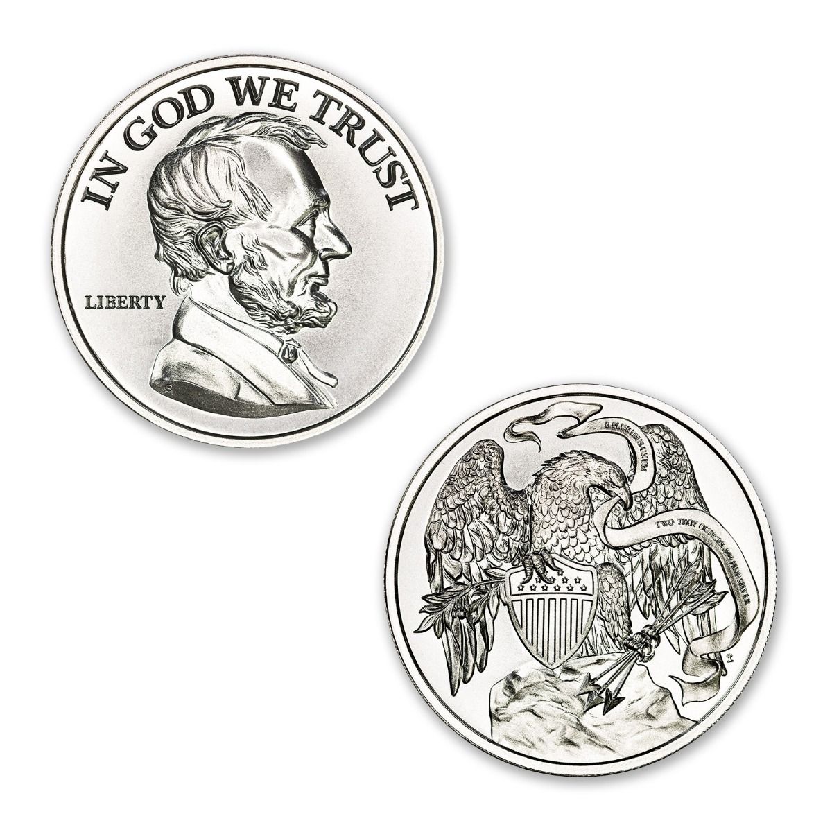 2 oz Intaglio Lincoln Silver Round | SD Bullion
