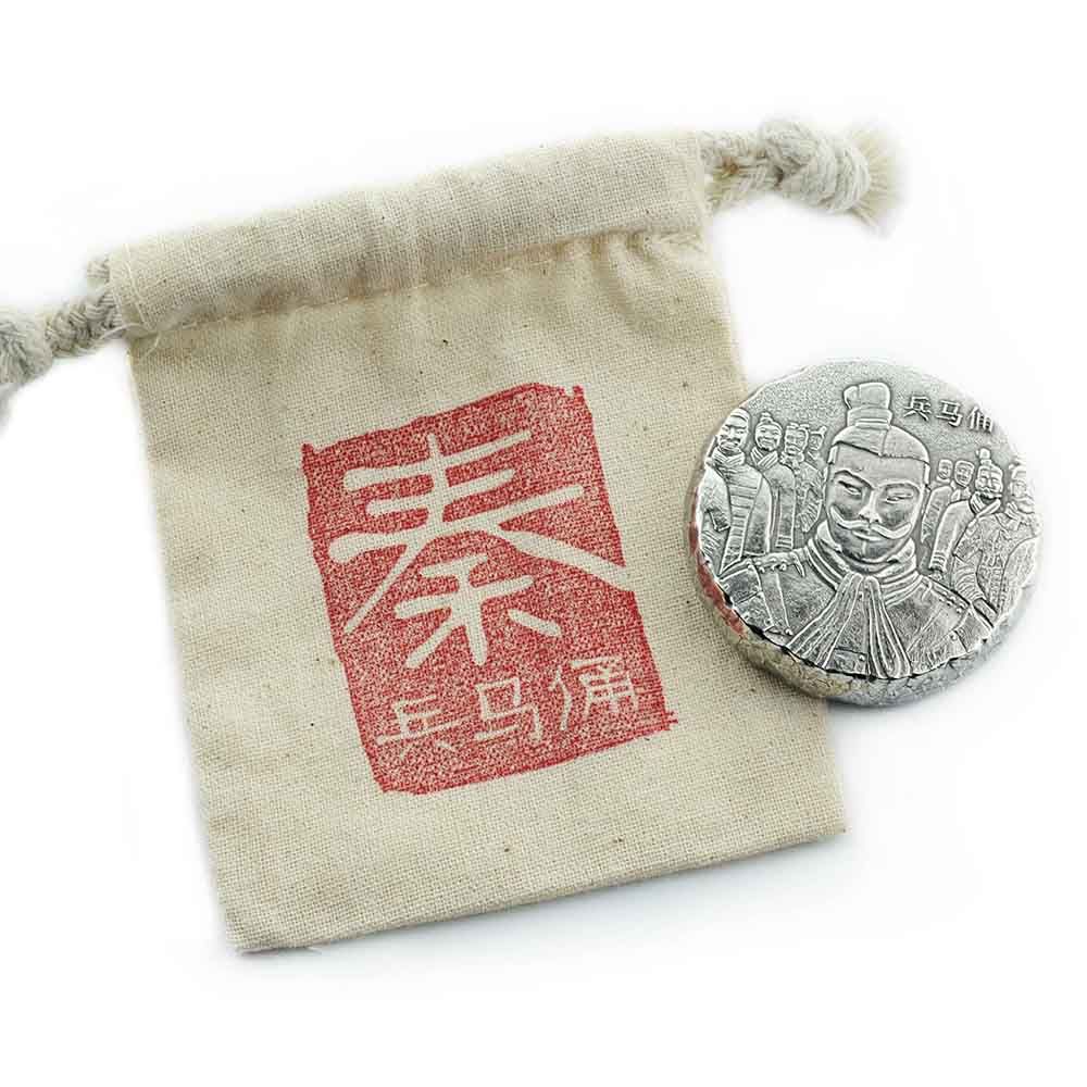 2018 5 oz Scottsdale Mint Fiji Terracotta Army Silver Coin