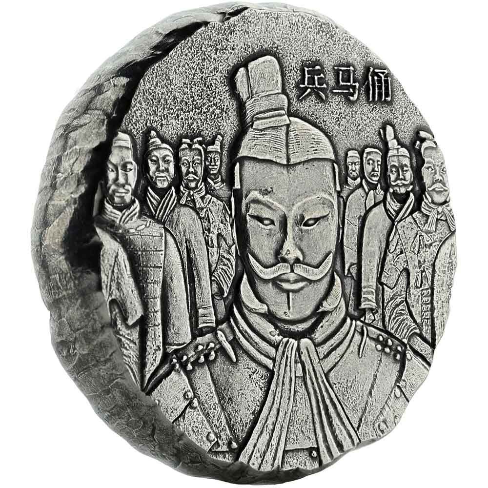 2018 5 oz Scottsdale Mint Fiji Terracotta Army Silver Coin