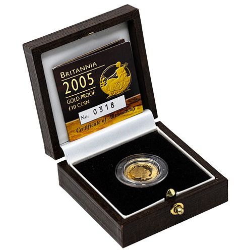 2005\u00201\u002F10th\u0020oz\u0020Gold\u0020Britannia\u0020Proof\u0020Coin\u0020with\u0020Box\u0020and\u0020COA