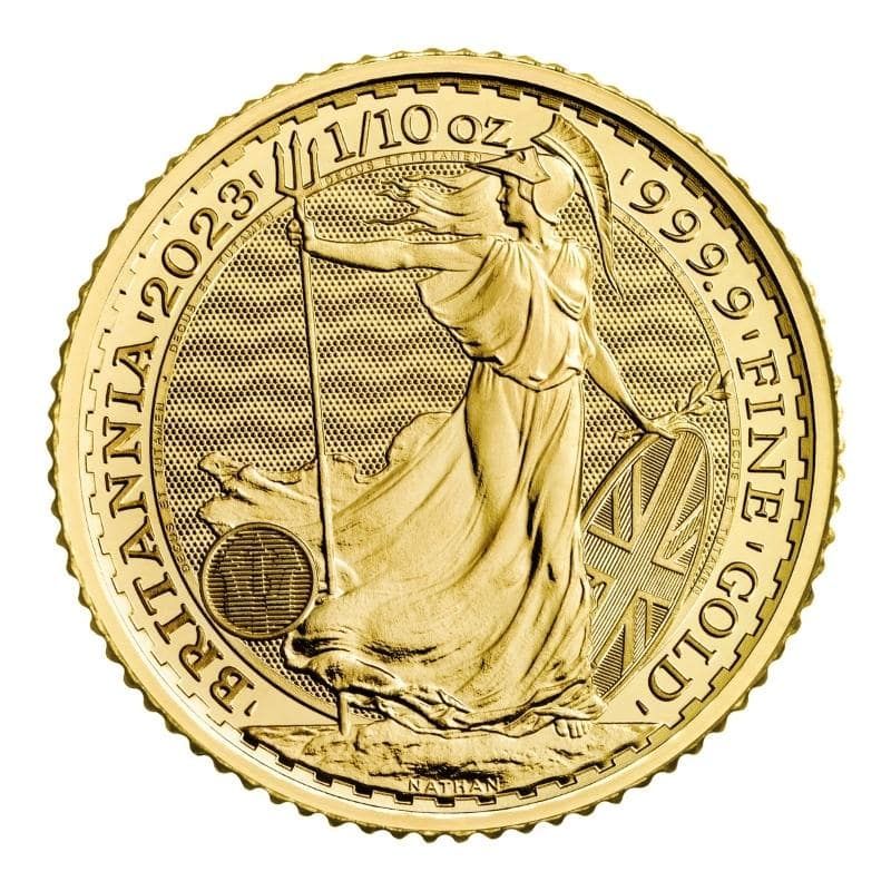 2023\u00201\u002F10\u0020oz\u0020Gold\u0020Britannia\u0020Coin\u0020BU