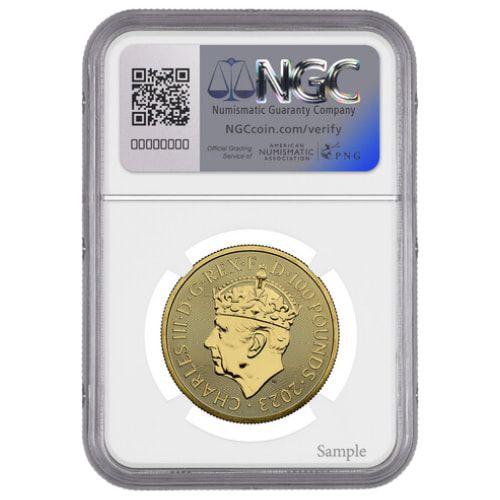 2023年　NGC ブリタニア銀貨　メモリアルラベル　1オンス ☆即納追跡可☆ イギリス 2023 チャールズ3世 戴冠記念